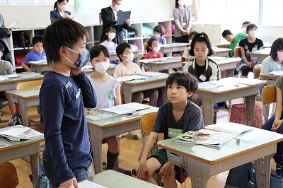 6月13日 お客様訪問 小坂町立小坂小学校・小坂中学校